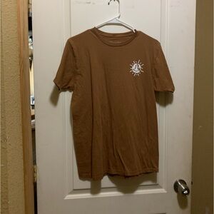 brown stay positive T shirt
